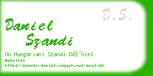 daniel szandi business card